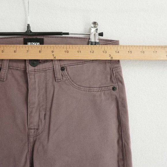 Hudson Womens Jeans Nico Mid Rise Ankle Super Skinny Purple Size 27 - Picture 6 of 11